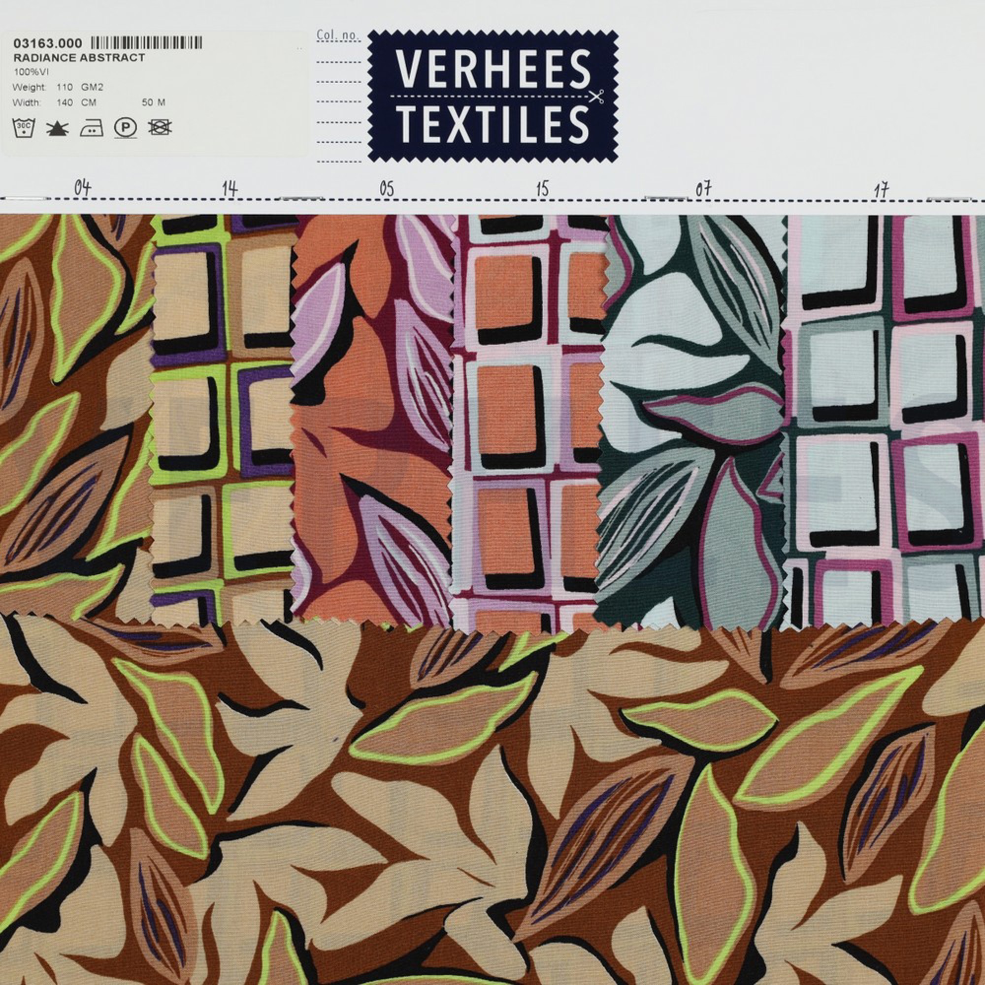 VISKOSE RADIANCE ABSTRAKT DUNKELGRÜN/MINT (high resolution) #4