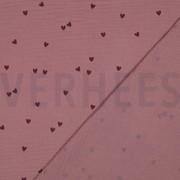 DOUBLE GAUZE SMALL HEARTS LIGHT LILAC (thumbnail) #4