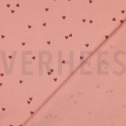 DOUBLE GAUZE KLEINE HARTEN BLUSH (thumbnail) #4