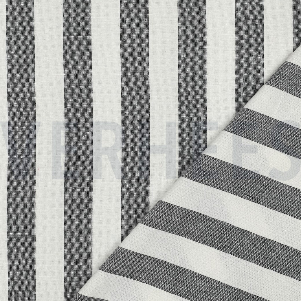 COTON TEIL FIL RAYURES & CARREAUX NOIR #7