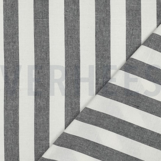 COTTON YARN DYED STRIPES & CHECKS BLACK #7