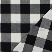 COTTON YARN DYED STRIPES & CHECKS BLACK (thumbnail) #4
