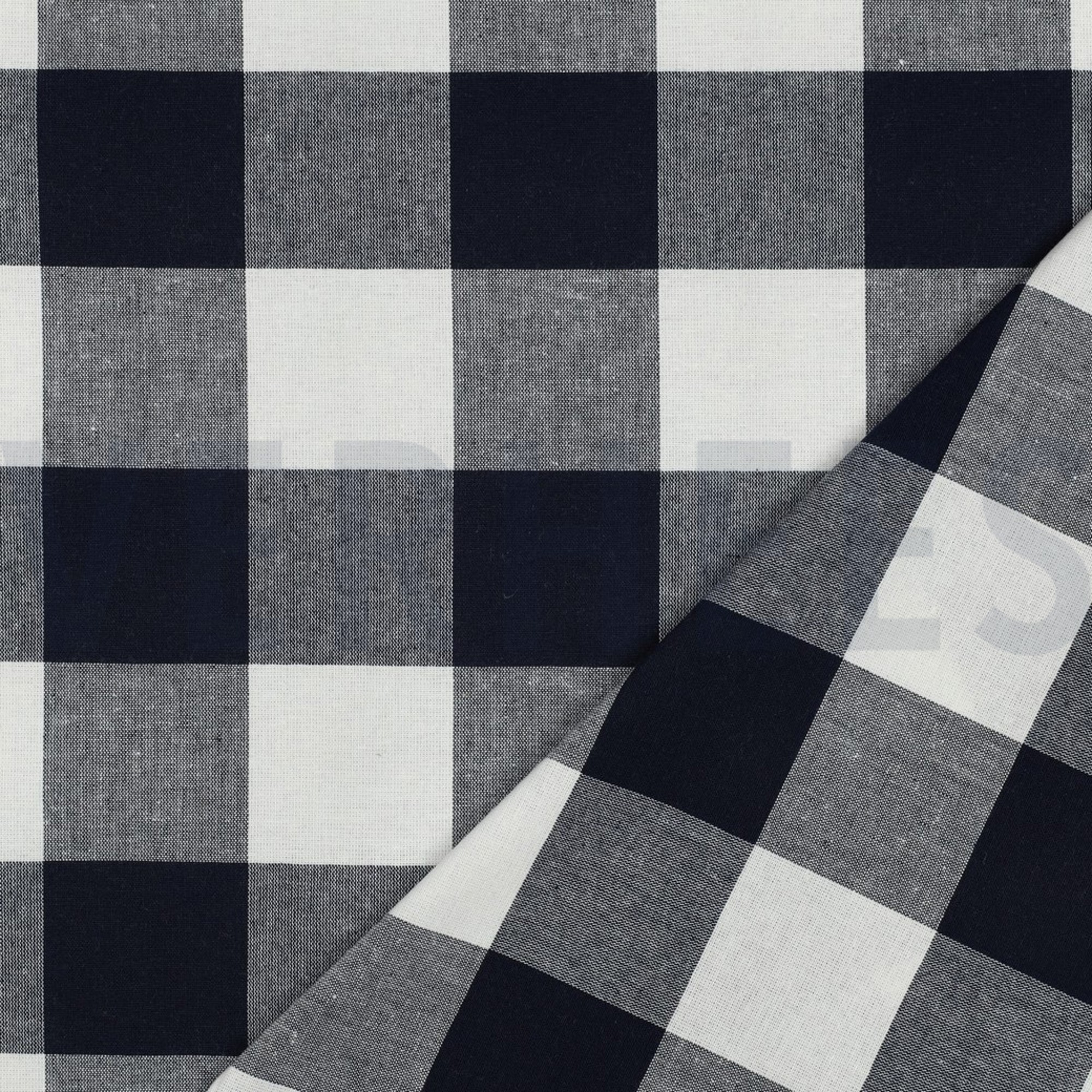 COTTON YARN DYED STRIPES & CHECKS NAVY (high resolution) #4