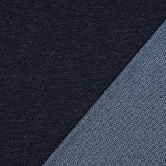 DENIM MAILLE TWILL BLEU INDIGO #7