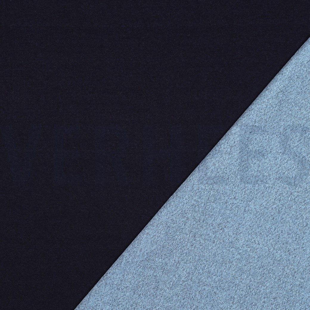 DENIM FRENCH TERRY INDIGO BLUE #7