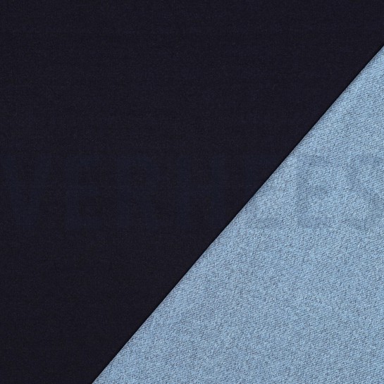 DENIM FRENCH TERRY INDIGO BLAU #7