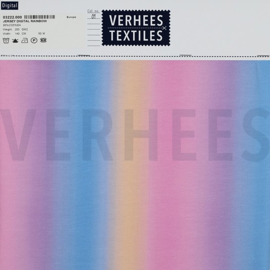 JERSEY DIGITAL REGENBOGEN BLAU/ROSA #7