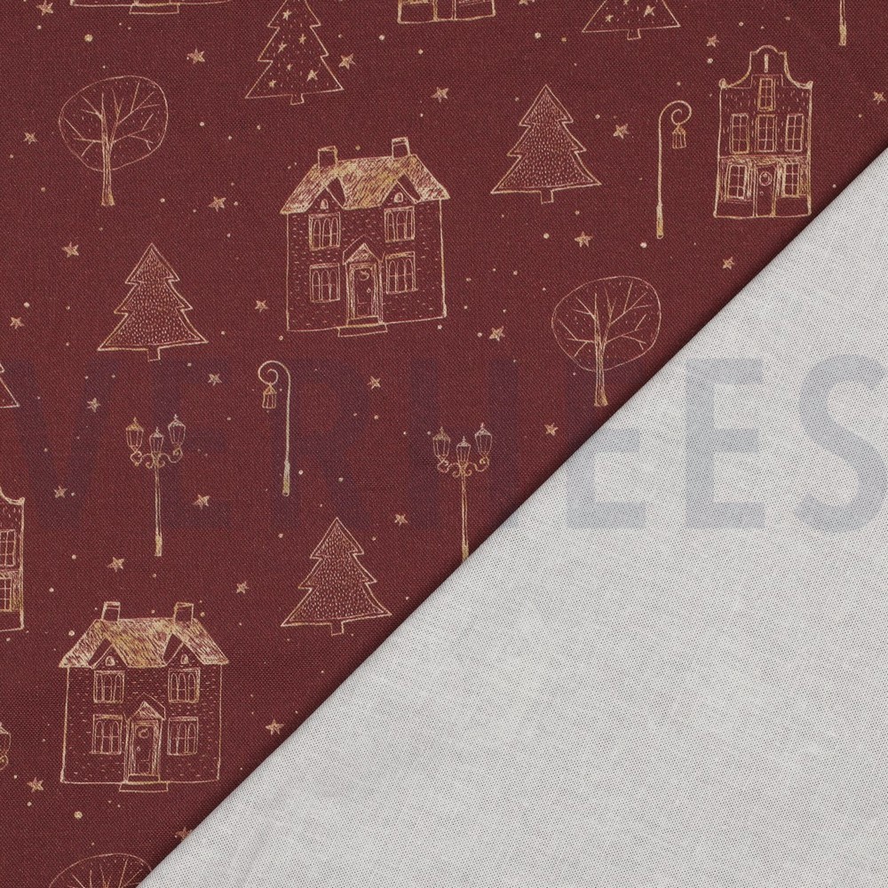 CANVAS DIGITAL CHRISTMAS HOME BURGUNDY #7