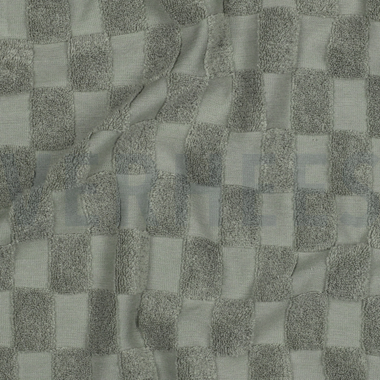 COTON ÉPONGE TRICOT CARREAUX VERT #7