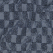 BAUMWOLLE FROTTEE GESTRICKT KAROS BLAU (thumbnail) #4