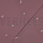 MUSSELIN STICKEREI STERNE ALT LILA (thumbnail) #4