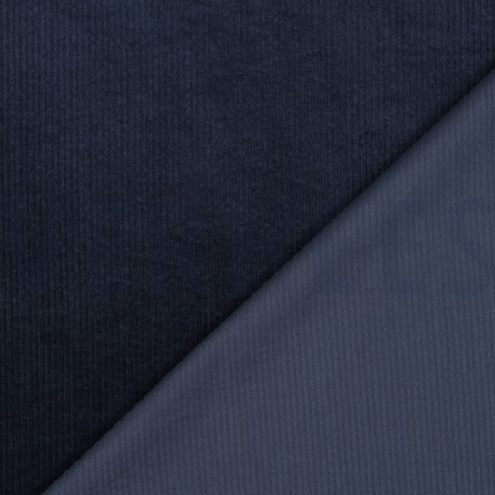 CORDUROY GEWASSEN 6W STRETCH MARINEBLAUW #7