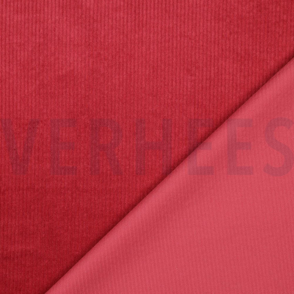CORDUROY WASHED 6W STRETCH CLARET RED #7