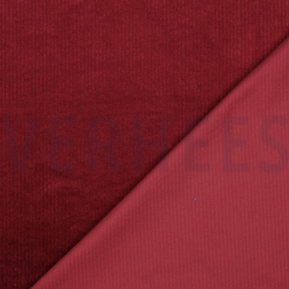 CORD GEWASCHEN 6W STRETCH BORDEAUXROT #7