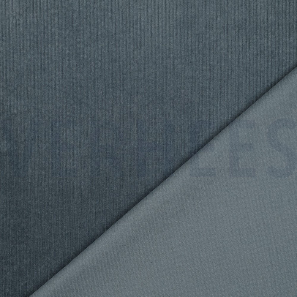 CORDUROY WASHED 6W STRETCH GREY BLUE #7