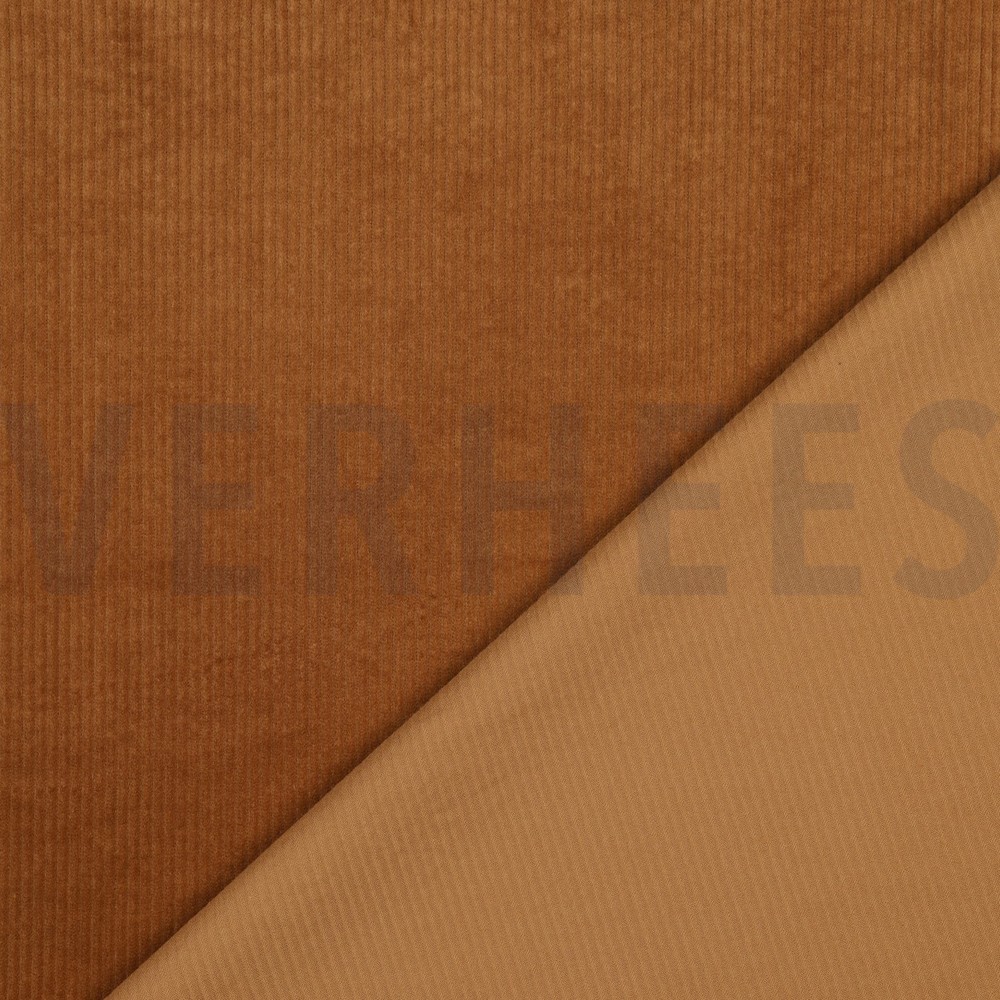 CORDUROY WASHED 6W STRETCH COGNAC #7