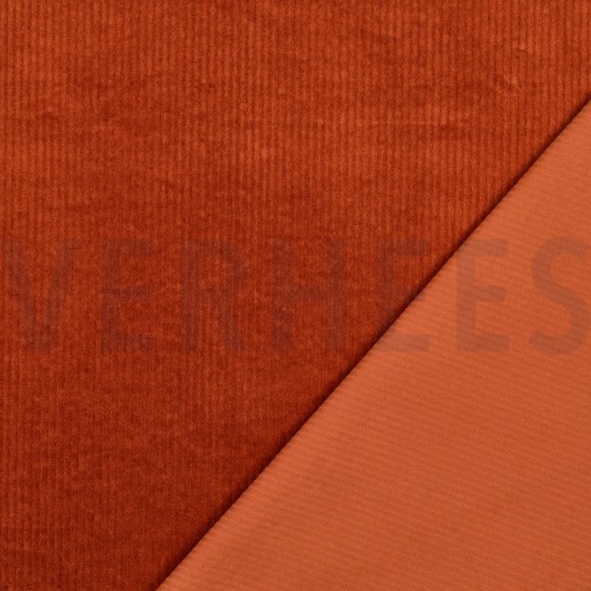 CORD GEWASCHEN 6W STRETCH TERRACOTTA #7