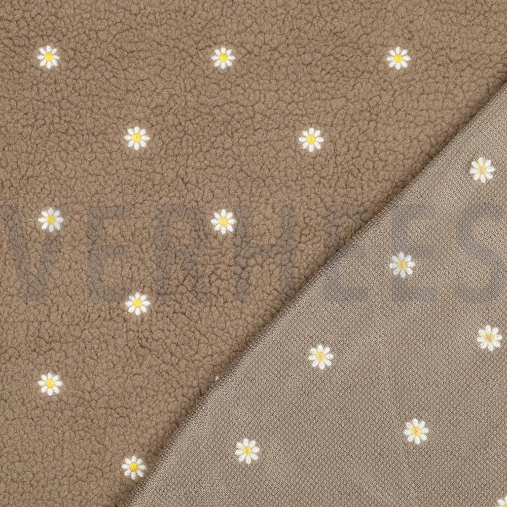 TEDDY BRODERIE FLEURS TAUPE #7