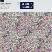 VISCOSE RADIANCE DIGITAAL BLOEMEN GROEN/PAARS (thumbnail) #4