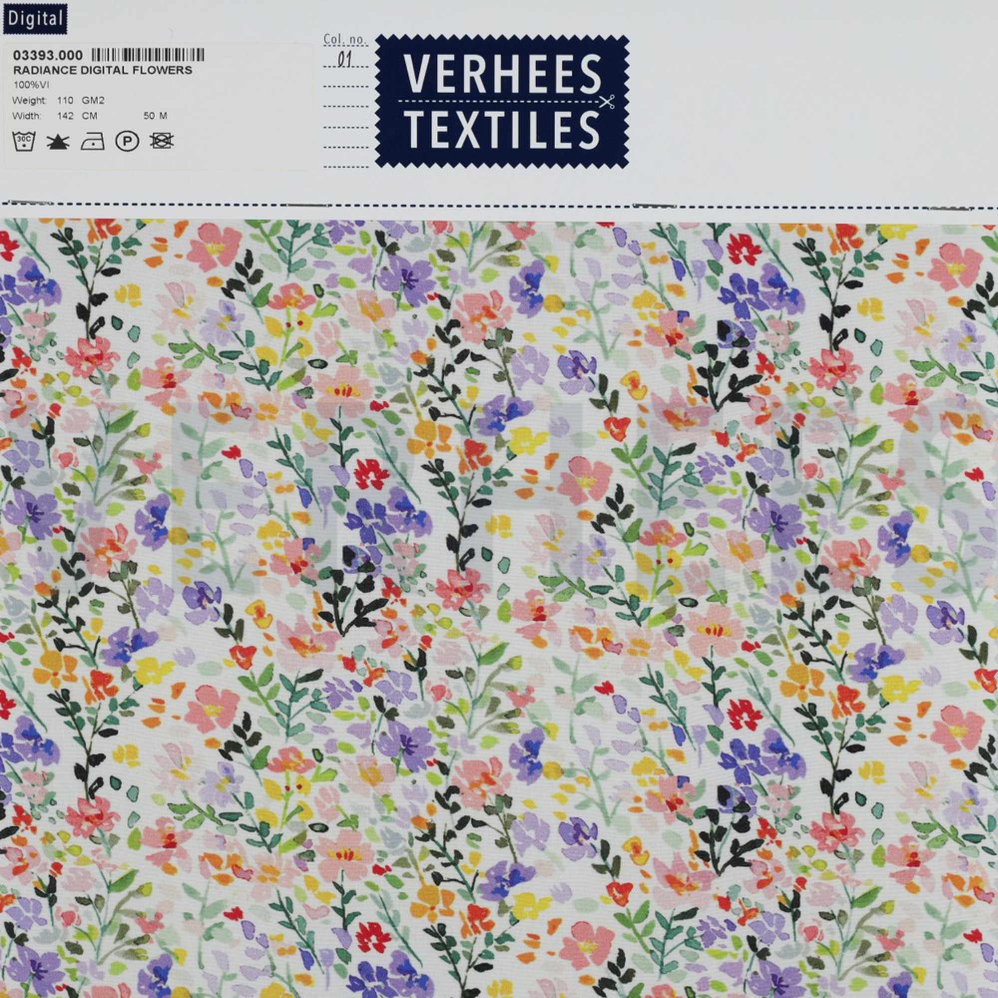 VISCOSE RADIANCE DIGITAAL BLOEMEN MULTI (high resolution) #4