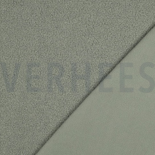 TEDDYSTOFF FLEECE DOUBLE SIDE ALTGRÜN #7