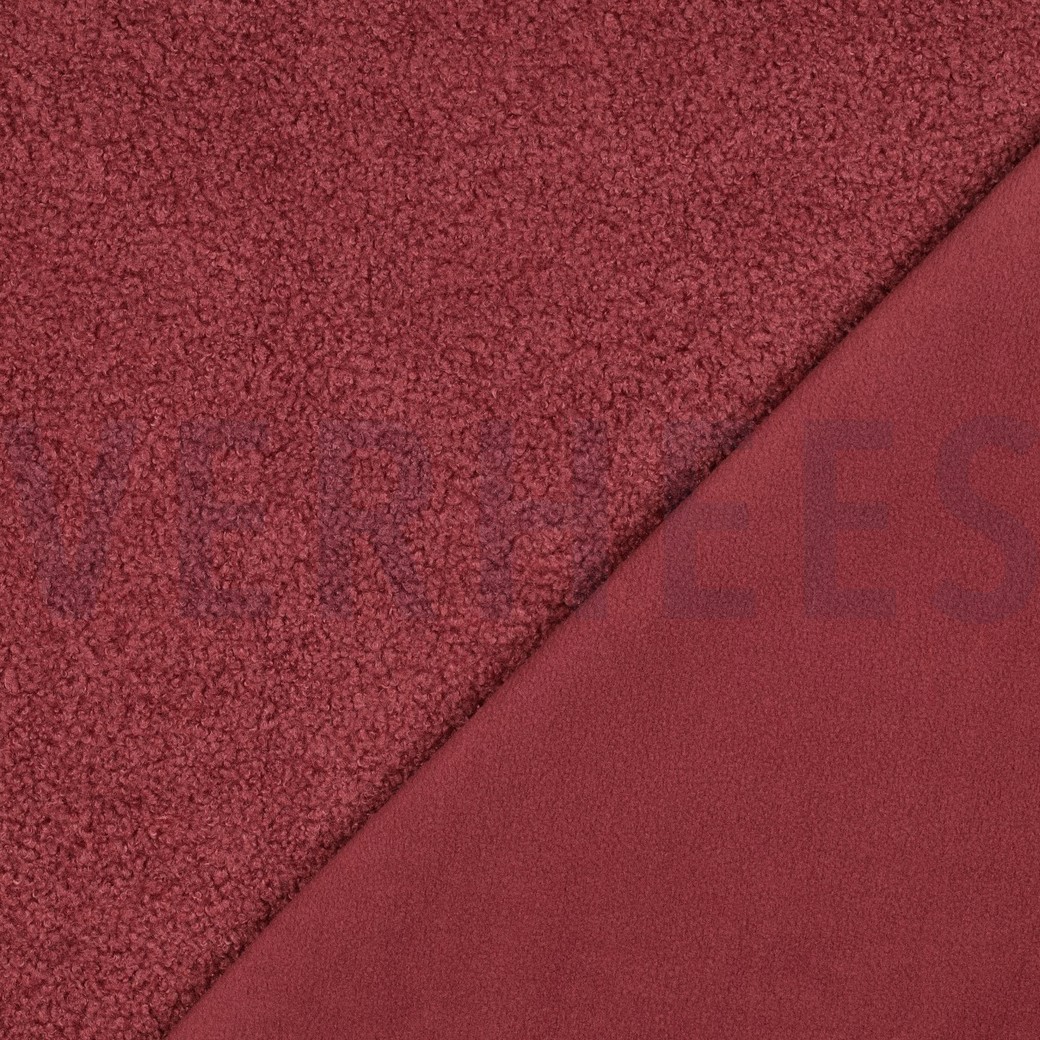 TEDDYSTOFF FLEECE DOUBLE SIDE ROUGE #7