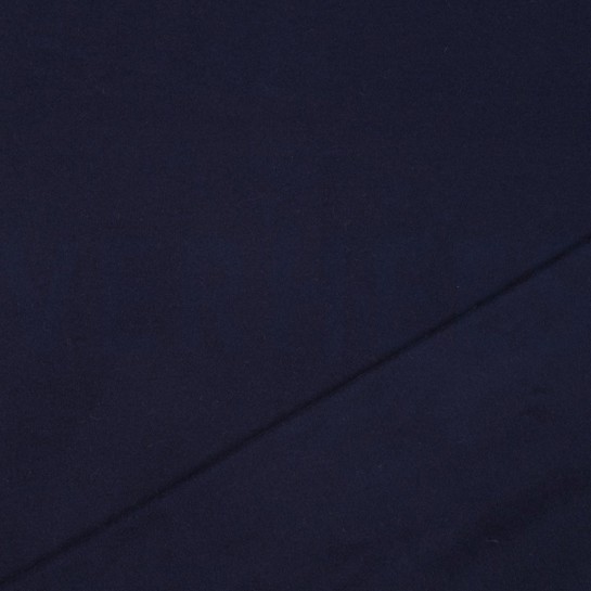 BAUMWOLLE FLEECE GOTS MARINEBLAU #7