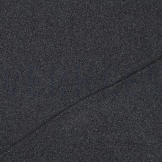 BAUMWOLLE FLEECE GOTS ANTHRAZIT MELIERT #7