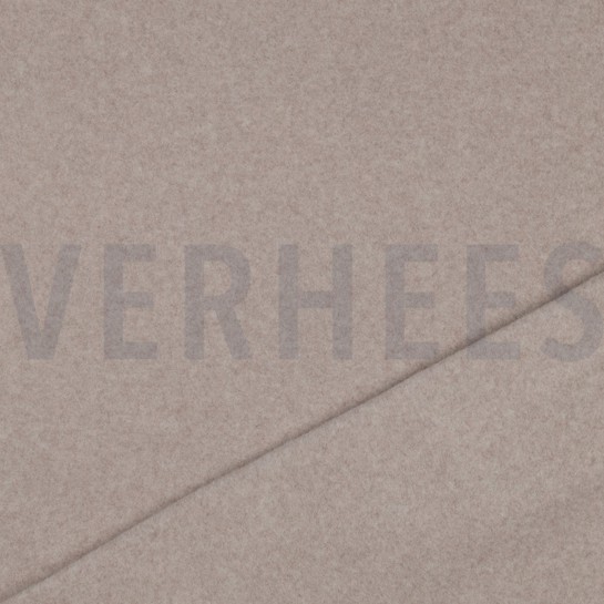 BAUMWOLLE FLEECE GOTS TAUPE MELIERT #7