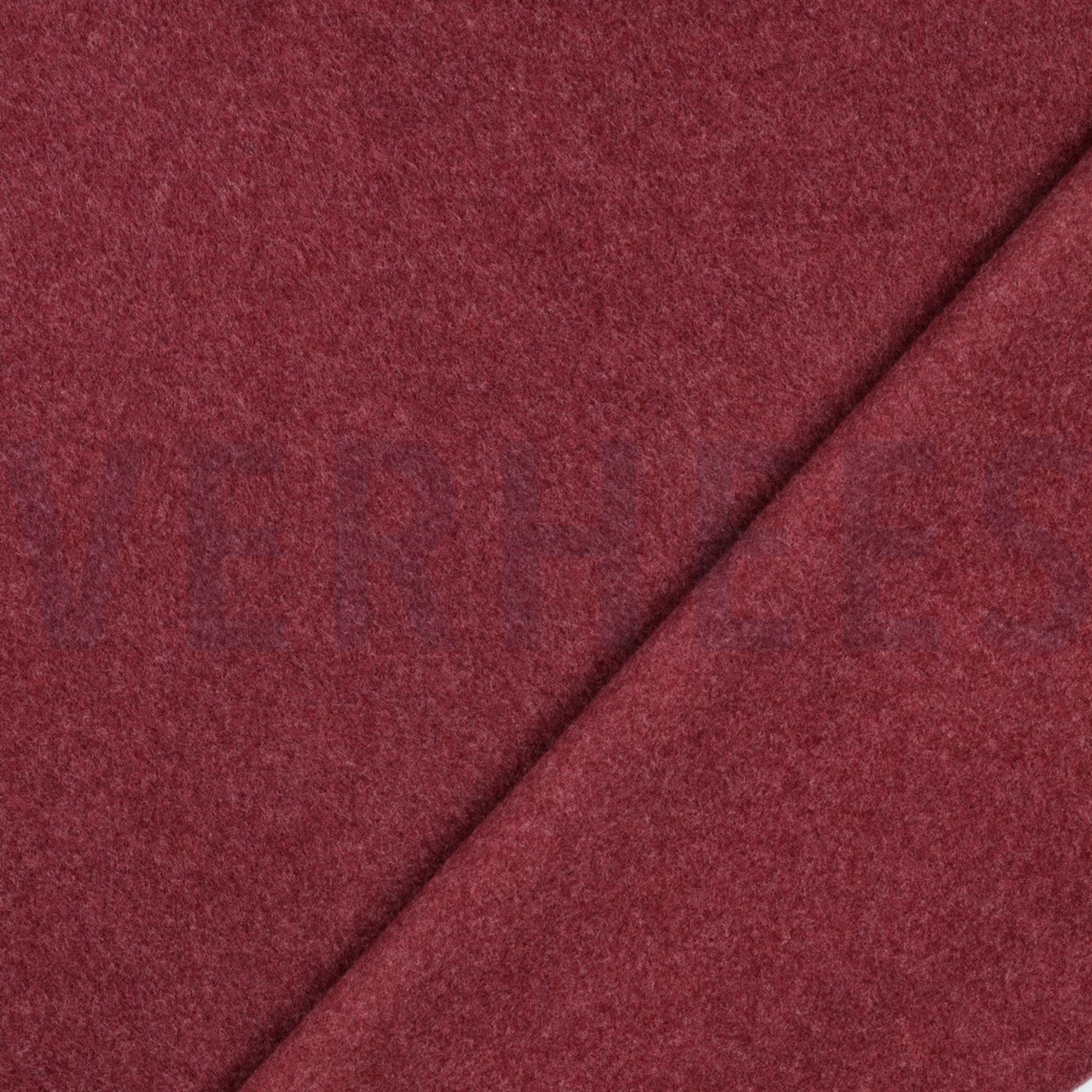 BAUMWOLLE FLEECE GOTS BURGUNDERROT MELIERT (high resolution) #4