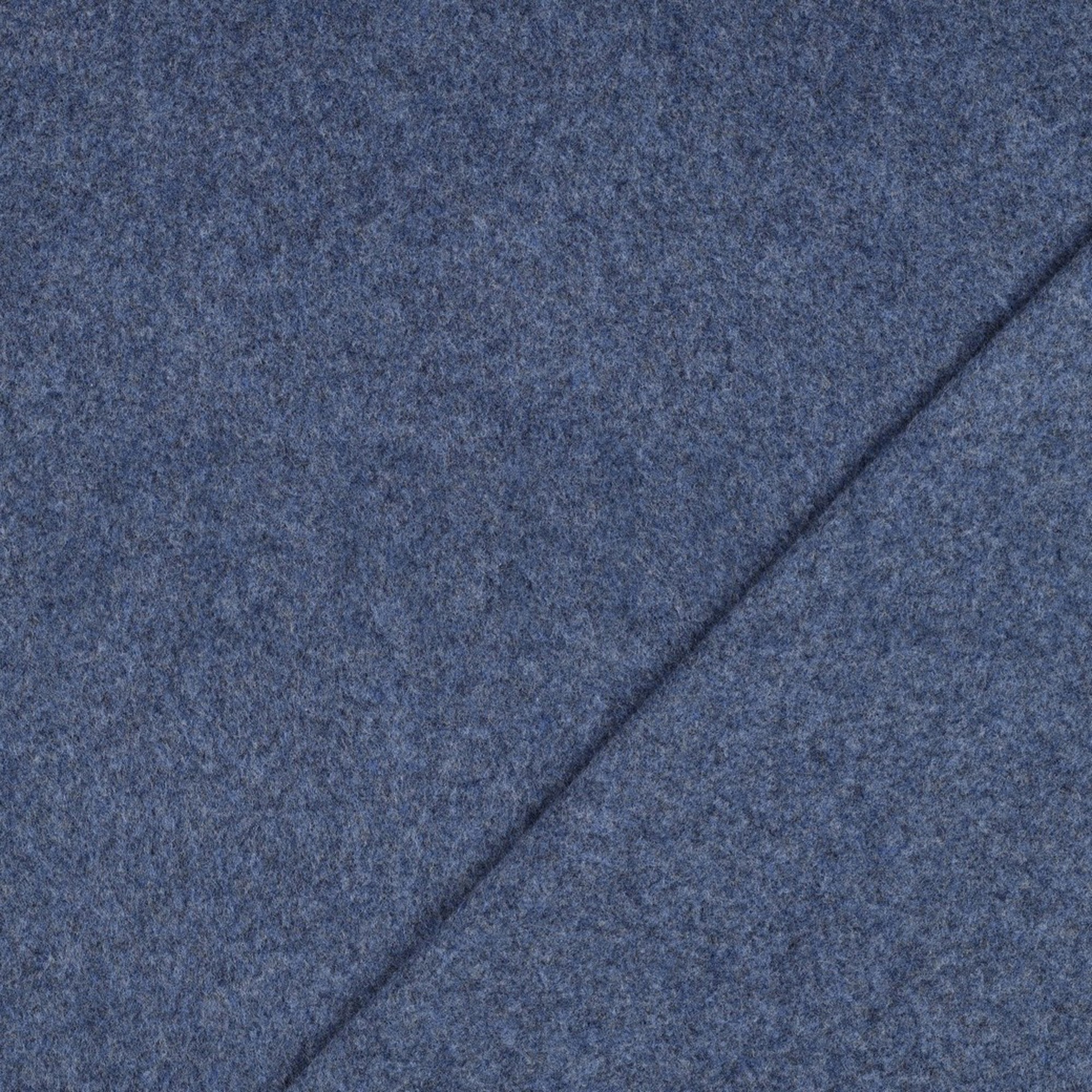 BAUMWOLLE FLEECE GOTS JEANS MELIERT (high resolution) #4