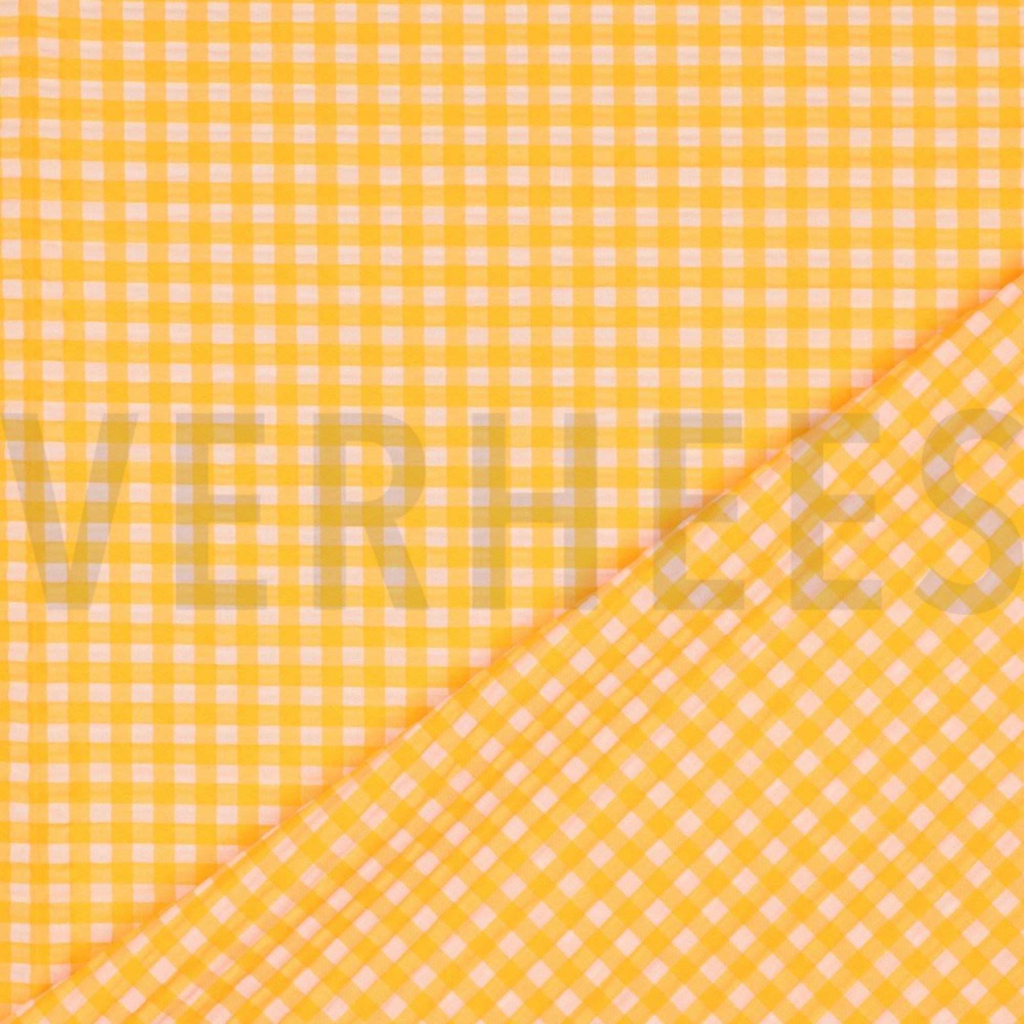 BAUMWOLLE GARNGEFÄRBT NEON KAROS ORANGE (high resolution) #4