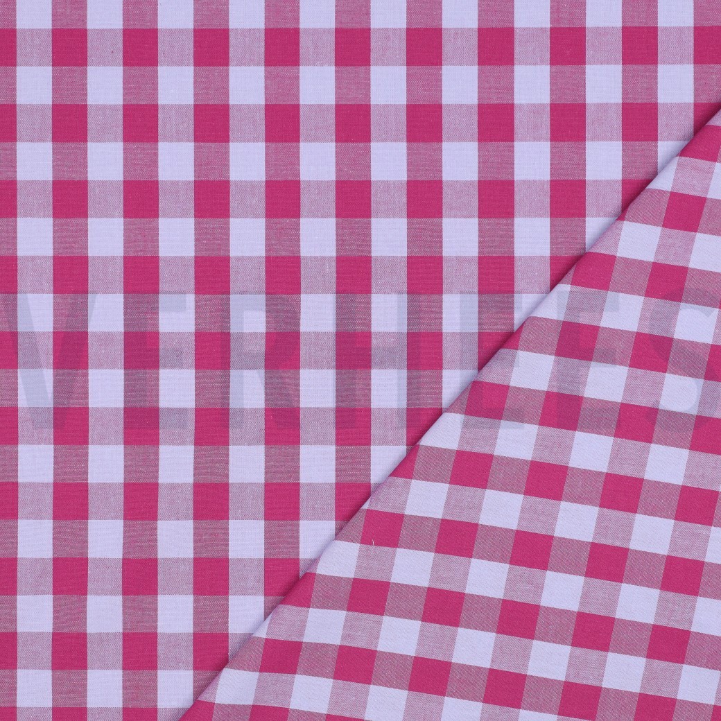 COTTON YARN DYED CHECKS FUCHSIA #7