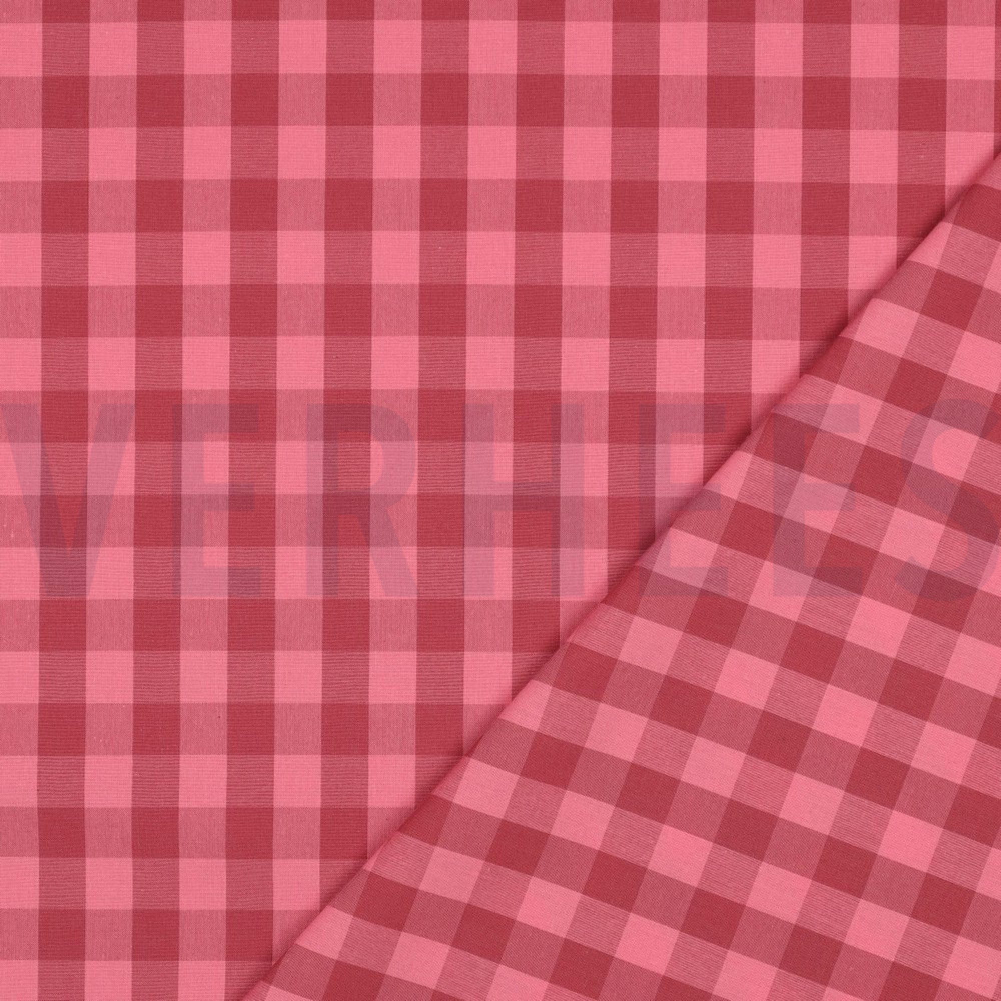 COTTON YARN DYED CHECKS MAUVE/ BURGUNDY (high resolution) #4