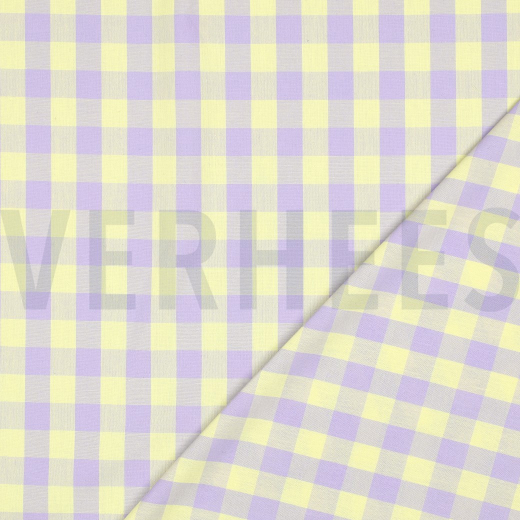 COTTON YARN DYED CHECKS YELLOW #7