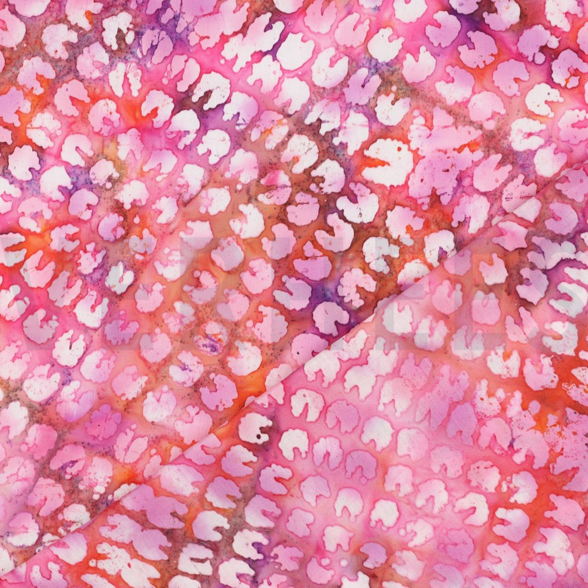 HANDGEFERTIGTE BATIK VISKOSE ROSA (high resolution) #4