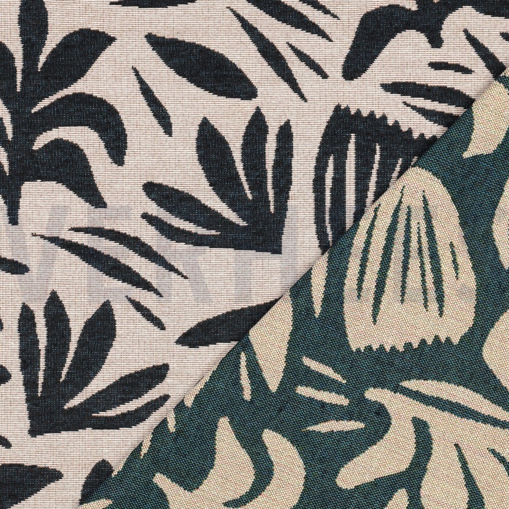 GOBELIN LEAVES ABSTRACT ECRU #7