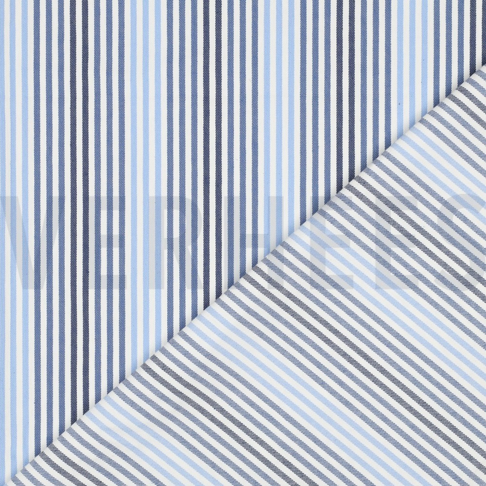 DENIM RAYURES JEAN BLEU #7