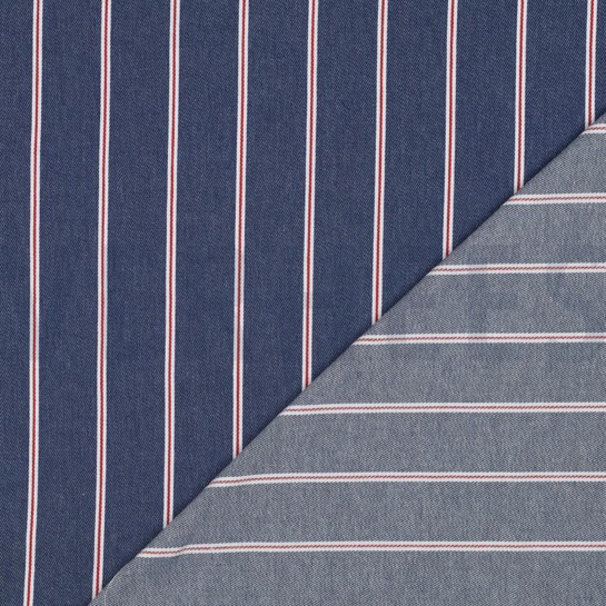 DENIM STREIFEN BLAU #7