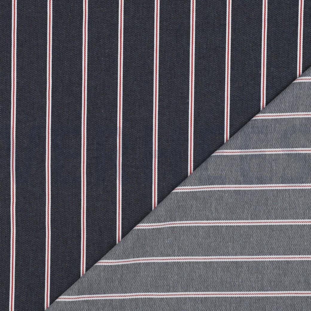 DENIM STRIPES DARK BLUE #7