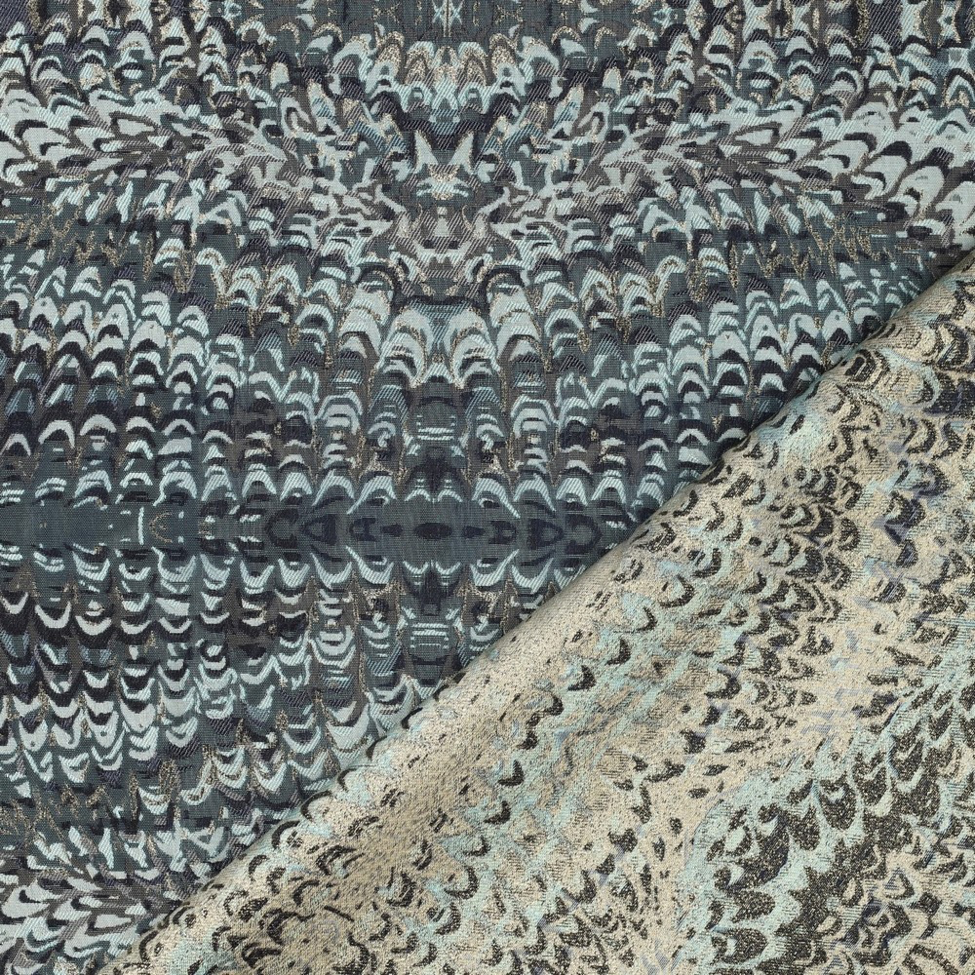 JACQUARD ABSTRACT LUREX PINE GREEN (high resolution) #4