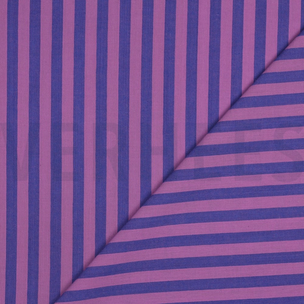 COTTON YARN DYED STRIPES PURPLE #7