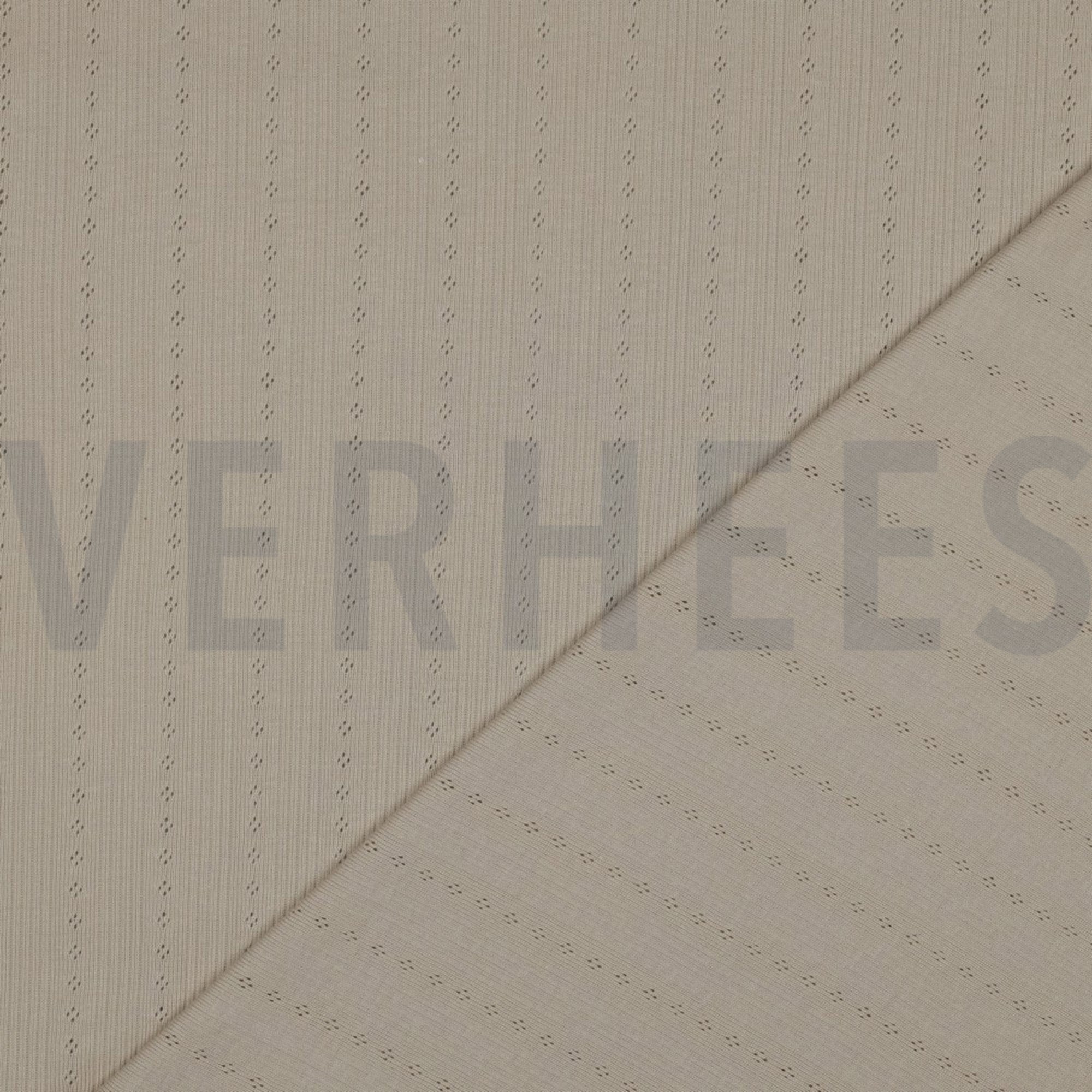 JERSEY TRICOTÉ AJOURÉ SABLE CLAIR (high resolution) #4