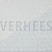 KATOEN EMBROIDERY TWEE-ZIJDIGE GOLFRAND WIT (thumbnail) #4