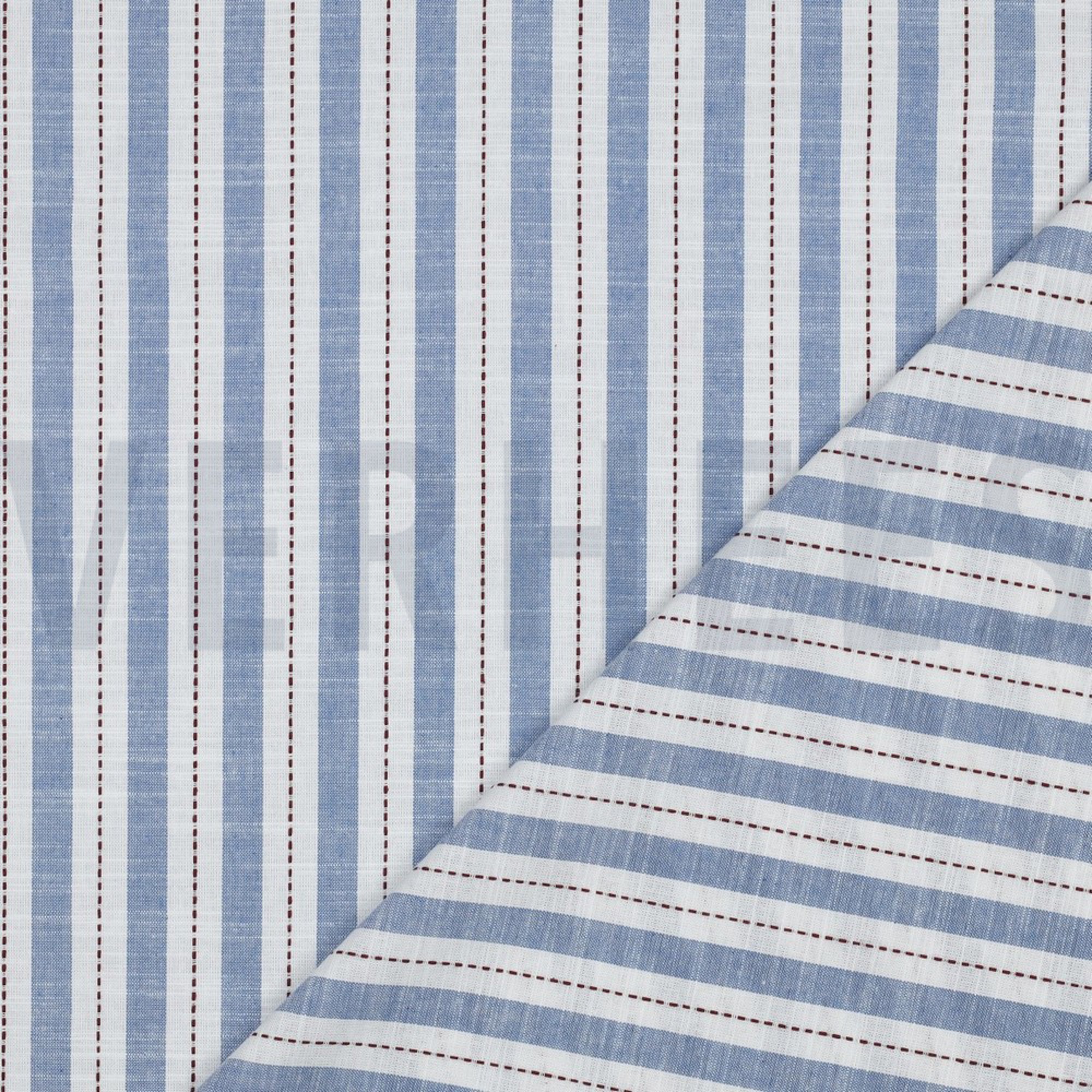 KATOEN GARENGEVERFD STREPEN BLAUW (high resolution) #4