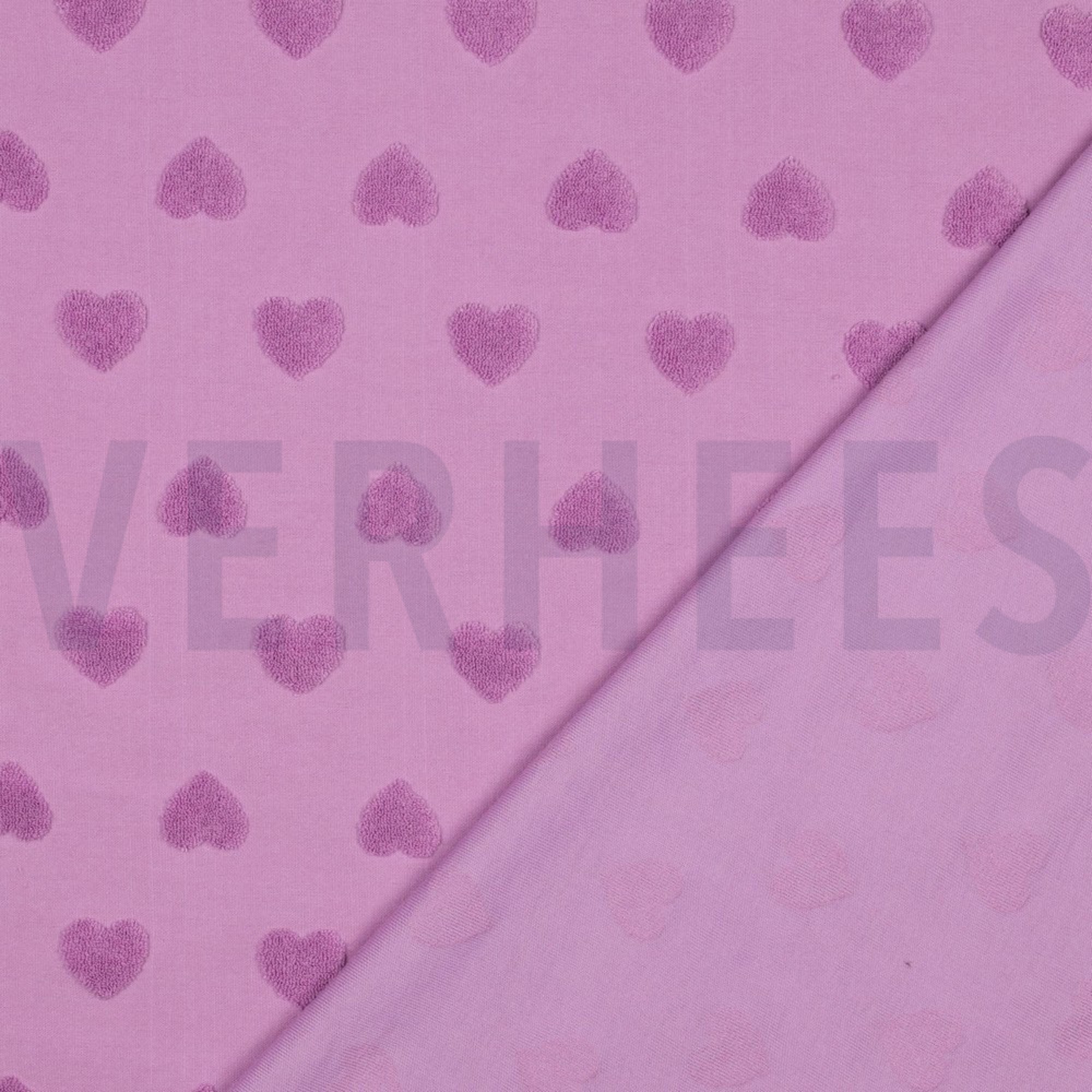KATOEN BADSTOF GEBREID HARTEN LILA (high resolution) #4