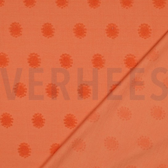 BAUMWOLLE FROTTEE GESTRICKT SONNE ORANGE #7