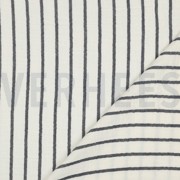 DOUBLE GAUZE YARN DYED STRIPES NAVY (thumbnail) #4