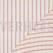 DOUBLE GAUZE YARN DYED STRIPES MAUVE (thumbnail) #4
