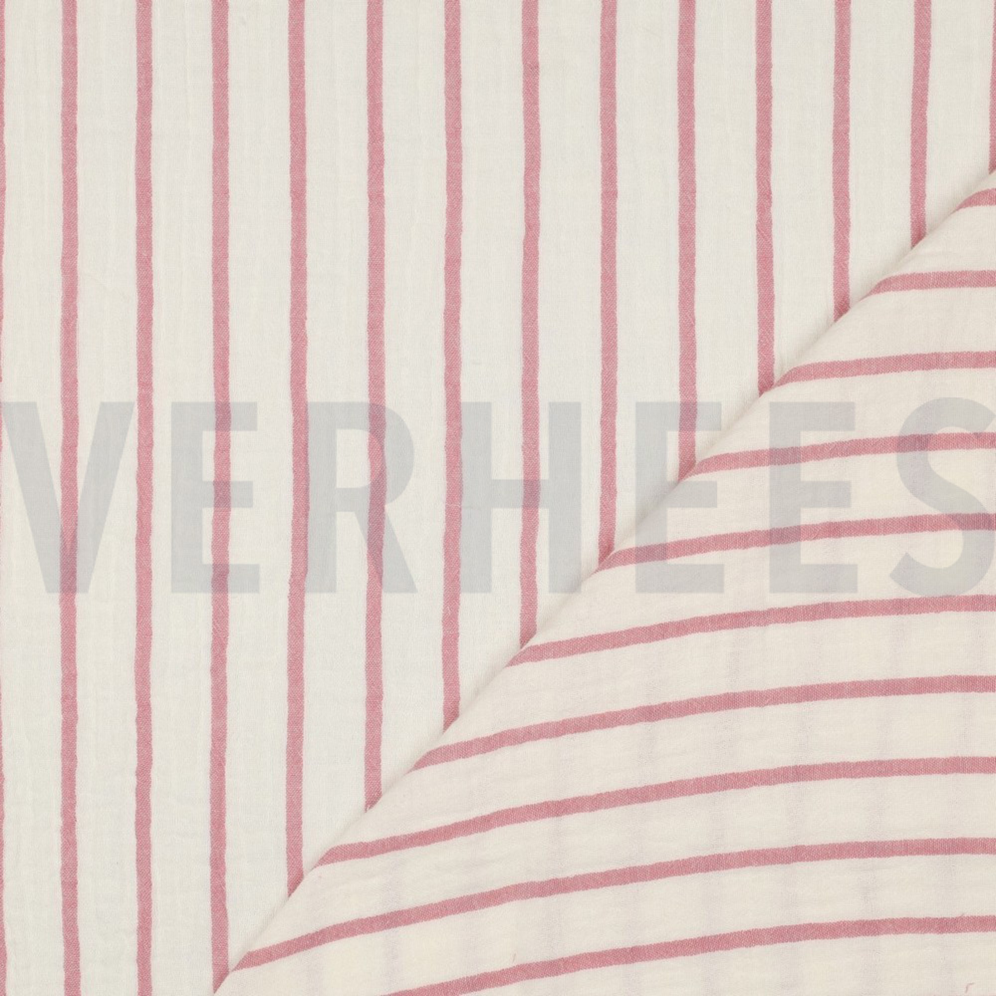 DOUBLE GAUZE YARN DYED STRIPES MAUVE (high resolution) #4